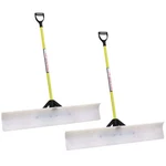 2pk The Snow Plow 48" Shovel 50548 Poly Blade D-handle Pusher Snowplow. Fixed Price $231.99.