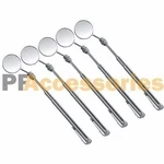 5 Pcs Retractable Telescopic Inspection Flexible Round Mirror Silver Pocket Clip. Fixed Price $14.19.