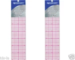 Westcott B-85 18" X 2" 8ths Graph Beveled Plastic Clear Ruler (2 Pieces). Fixed Price $16.95.