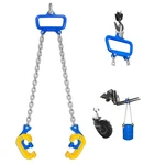 Barrel Lifting Tool Yatointo 1ton Drum Clamp G80 Chains. Fixed Price $63.37.