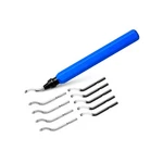 10 Piece High Speed Steel Blade Deburring Tool Set For Metal Aluminum, Copper.... Fixed Price $9.94.