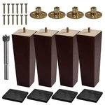 Vasgor Set Of 4 Wood Furniture Legs (drill Bit Included) - Square Sofa Legs, Cou. Fixed Price $40.20.