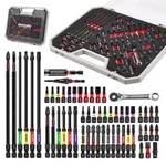 Geinxurn 58pcs Impact Driver Bit Set With Step Drill Socket Adapter Wrench Diy. Fixed Price $111.22.