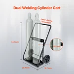 Dual Welding Cylinder Cart, Suitable For Double 12.5-inch Dia. Gas Cylinders. Fixed Price $116.23.
