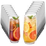 Vevor 16 Pcs Drinking Glasses Set 18.26 Oz 11.5 Highball Cocktail Glassware. Fixed Price $34.99.