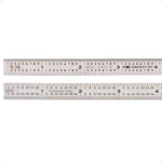 6 In Machinist Ruler Scale 5r 10ths 1/100 1/32 1/64 Graduation Flexible Decim.... Fixed Price $16.97.