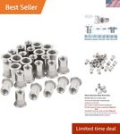 Stainless Steel 30pc Rivet Nut Set 1/4-20 - Quick Installation Threaded Inserts. Fixed Price $22.79.