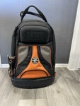 Klein Tools Tradesman Pro Tool Bag Backpack, 39 Pockets, Black, 14-inch. Fixed Price $80.00.