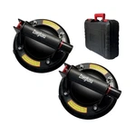 8"glass Suction Cups 2pk Heavy Duty Vacuum Cup To Lift Large Glass Black. Fixed Price $50.04.