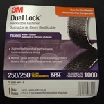 3m Dual Lock Reclosable Fastener Tb3560 Clear 1 In X 10 Ft (25.4mm 3.05m). Fixed Price $17.91.