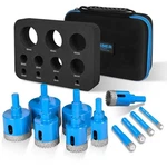 Diamond Hole Saw Tile Drill Bits Kit, 11 Pcs Serrated Brazing Core Drill.... Fixed Price $56.37.