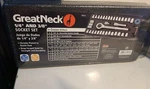 40 Piece Ratchet And Socket Set 1/4 Inch 3/8 Drives, Great Neck. Fixed Price $17.89.
