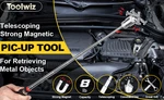 Toolwiz Magnetic Telescoping Pickup Tool With Led Light Extendable 8lb Capacity*. Fixed Price $18.18.