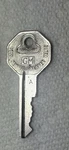 Vintage Gm Auto Key For 60s General Motors Cars Octagon Knockout " A". Fixed Price $19.99.