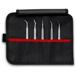 Knipex Tools 92 00 03 5 Pc Stainless Steel Tweezers Set In Tool Roll-smd, Silver. Fixed Price $226.35.