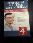 Artcraft Optical Protective Full Face Safety Shield 4-pack Anti-fog Anti-static. Fixed Price $9.99.