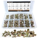 Rivet Nut Tool Kit, 520pcs Sae & Metric Assortment Kit W Galvanized Ca. Fixed Price $37.94.