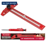 Saker Woodworking Scriber Marking Line Ruler, Adjustable Aluminum Alloy Sliding. Fixed Price $43.01.