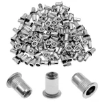 60pcs M6 Rivet Nuts, Bonsicoky 304 Stainless Steel Flat Head M6-60pcs,. Fixed Price $13.41.