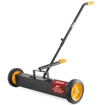 Pyle 24 Rolling Magnetic Sweeper With Adjustable 24-inch, Black And Orange. Fixed Price $113.99.