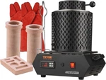 Vevor Electric Melting Furnace, 3kg+1kg Metal Smelter 3+1 Kg, Black. Fixed Price $290.99.