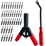 Sutekus Plastic Rivet Gun Set - Includes 40pcs Poly Rivets Assortment, 1pcs R.... Fixed Price $27.60.