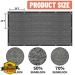 Amgo 12x20ft 30% Black Shade Cloth Mesh Tarp Garden Greenhouse Patio. Fixed Price $54.99.