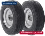 Ar-pro (2-pack) 8-inch Solid Wheel Replacement - 2.50-4" Flat Free Tire And Whee. Fixed Price $55.67.