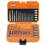 19 Piece Screw Extractor And Left Hand Drill Bits Set, Easy Out. Fixed Price $35.04.
