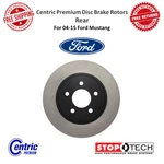 Stoptech Centric Premium Disc Brake Rotor Rear Vented For 2004-2015 Ford Mustang. Fixed Price $76.61.