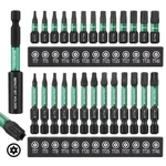 Workpro 27pc Impact Torx Bit Set (tt7-tt40) 1/4" Hex-shank W/1"&2" Long Star. Fixed Price $18.99.