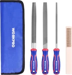 Metal File Set 3pcs 8 Inch High Carbon Steel Flat, Round & Half-round Files For. Fixed Price $31.99.