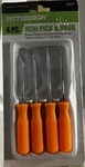 Pittsburgh 4 Pc. Mini Pick And Hook Set Orange Color New In Package. Fixed Price $7.96.
