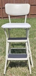 Vintage Cosco Step Stool Chair Folding Kitchen Ladder Seat Usa 2003 Retro Good. Fixed Price $76.99.