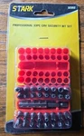 Stark Professional 33pc Crv Security Bit Set #32352. Fixed Price $15.00.