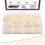 Swpeet 150pcs Nylon Round Spacer Standoff Screw Nut Assortment Kit 10 Sizes. Fixed Price $13.59.