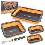Mulwark 4pcs Collapsible Magnetic Tray With 15lb Pickup Tool, 3.... Fixed Price $45.66.