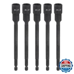 Harfington 5pcs Magnetic Nut Driver 7/16 X 1/4 Long Quick Change Hex Shank. Fixed Price $35.23.