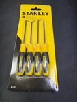Stanley 82-115 4 Piece Pick & Hook Set, Bi-material Handle, Stainless Steel. Fixed Price $8.20.