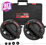 Heavy Duty 8" Glass Suction Cups, 662 Lbs Capacity, 2-pack With Carry Case. Fixed Price $64.99.