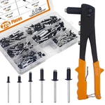 Ispinner 225pcs Black Aluminum Blind Rivets Assortment Kit With Heavy. Fixed Price $25.68.