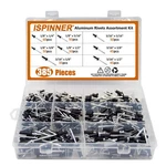 Ispinner 385pcs 8 Sizes Aluminum Blind Rivets, Pop Rivets Assortment Black. Fixed Price $19.94.