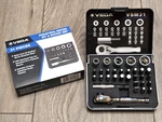 Vega Tools Vsm31, 31pc Master 1/4" Hex Bit Ratchet, Socket & Set W/ Case. Fixed Price $79.04.