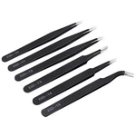 6pcs Precision Tweezers Set, Upgraded Antistatic Stainless Steel Curved Of Tw.... Fixed Price $12.35.