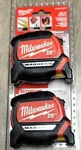 Milwaukee 4 Piece 25' Magnetic Measuring Tape Set #48-22-0325fx Brand New. Fixed Price $69.95.