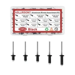 Asllrisony 110pcs Black 3/16 Inches Pop Rivets Assortment Inches,. Fixed Price $15.17.