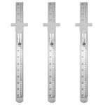 3 Pack 6 Inch Pocket Ruler Metric Stainless Steel Rulers Silver. Fixed Price $12.48.