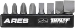 Ares 70013-8-piece S2 Steel Impact Driver Bit Set - Includes Phillips 1,2,3,4. Fixed Price $19.20.