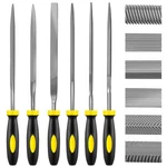 Kapoua 6-piece Metal Needle File Set - Hardened Alloy Steel 6, Black-6pcs. Fixed Price $17.99.