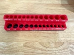 Olsa Tools Magnetic Organizer 1/4-inch Drive Sae Orange Holds 26 Sockets. Fixed Price $15.99.